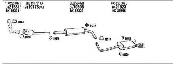 WALKER SE60061 Система випуску ОГ