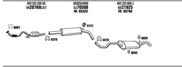 WALKER SE60118 Система випуску ОГ