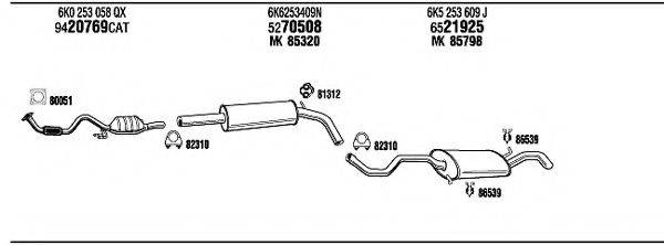 WALKER SE60119 Система випуску ОГ