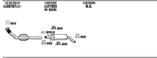 WALKER SKH15293 Система випуску ОГ