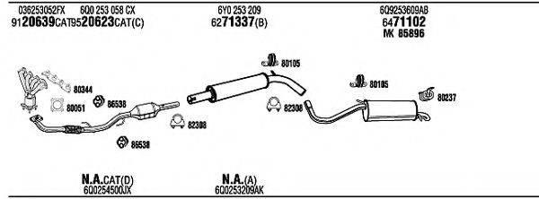 WALKER SKH15582BB Система випуску ОГ