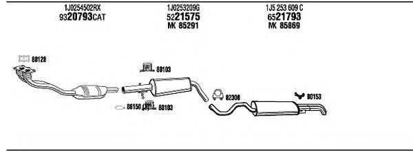 WALKER SKH15918 Система випуску ОГ