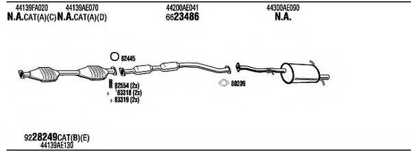 WALKER SUH11248 Система випуску ОГ