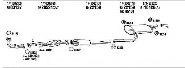 WALKER TOH05693 Система випуску ОГ