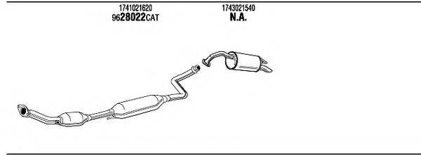 WALKER TOH15984B Система випуску ОГ