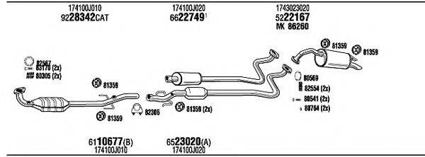 WALKER TOK10466B Система випуску ОГ