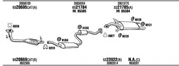 WALKER VOH14962 Система випуску ОГ