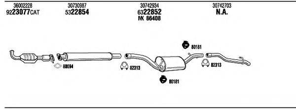 WALKER VOH28144A Система випуску ОГ