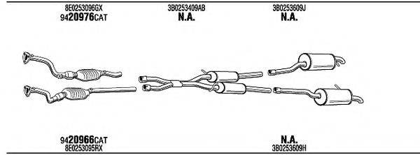 WALKER VW50169 Система випуску ОГ