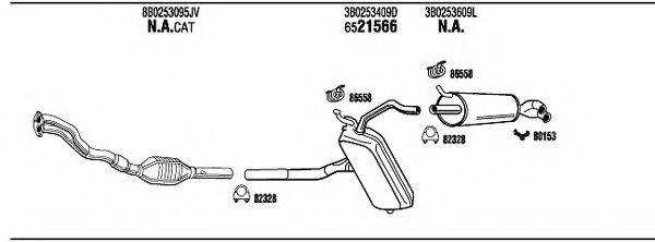 WALKER VW50932 Система випуску ОГ