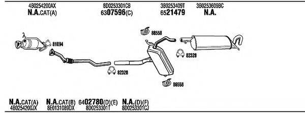 WALKER VWH07934 Система випуску ОГ