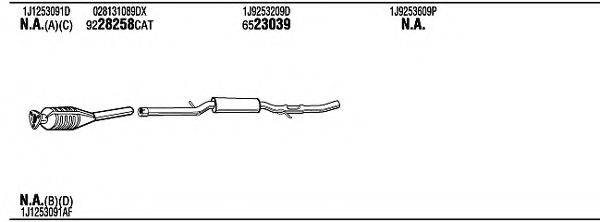 WALKER VWH14560A Система випуску ОГ