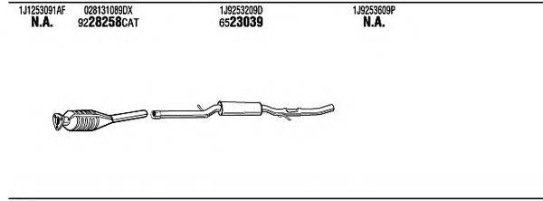 WALKER VWH15465 Система випуску ОГ