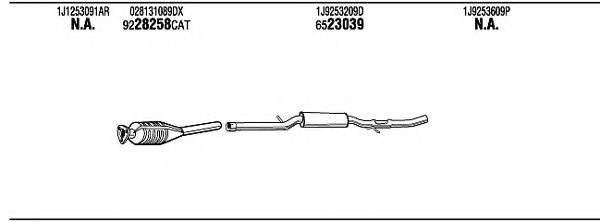 WALKER VWH16068 Система випуску ОГ