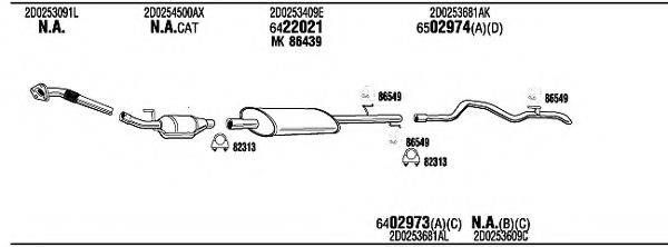 WALKER VWH16796CA Система випуску ОГ