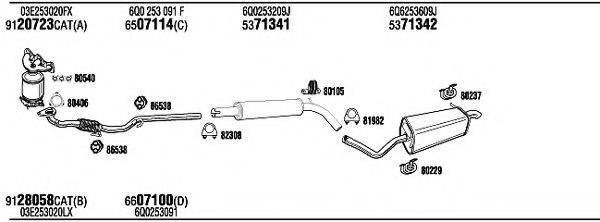 WALKER VWK16332A Система випуску ОГ