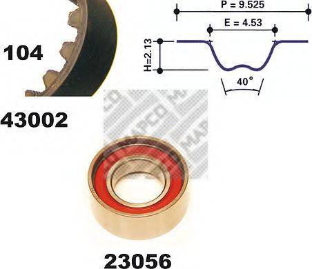 MAPCO 23002 Комплект ременя ГРМ