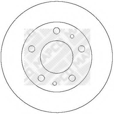MAPCO 25037 гальмівний диск