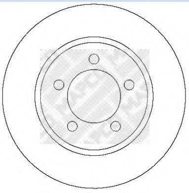 MAPCO 25603 гальмівний диск