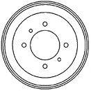 MAPCO 35510 Гальмівний барабан