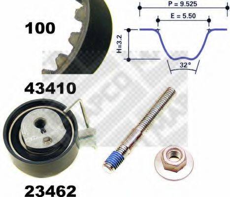 MAPCO 23410 Комплект ременя ГРМ