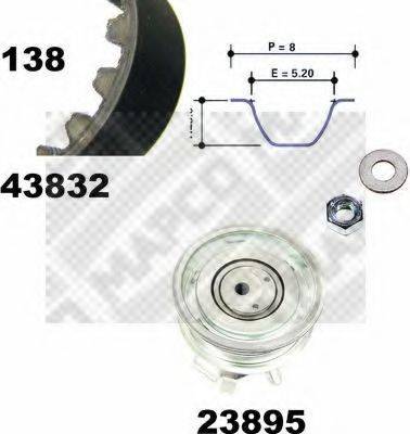 MAPCO 23832 Комплект ременя ГРМ