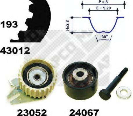 MAPCO 23012 Комплект ременя ГРМ