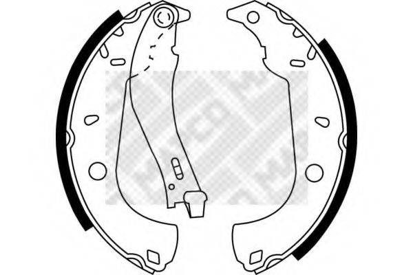 MAPCO 8139 Комплект гальмівних колодок