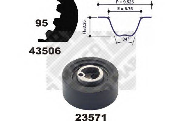 MAPCO 23506 Комплект ременя ГРМ