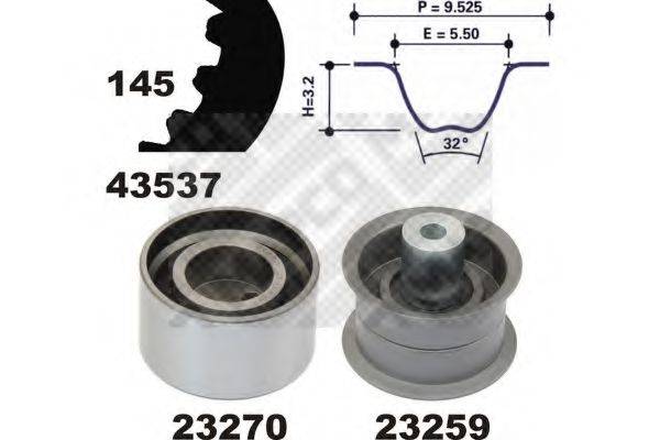 MAPCO 23537 Комплект ременя ГРМ