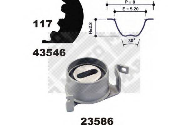 MAPCO 23546 Комплект ременя ГРМ