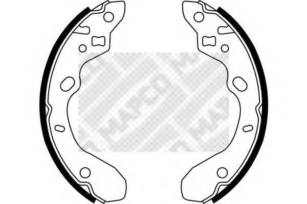 MAPCO 8559 Комплект гальмівних колодок