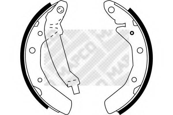 MAPCO 8564 Комплект гальмівних колодок