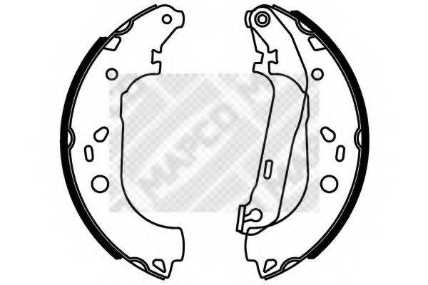 MAPCO 8724 Комплект гальмівних колодок