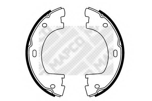 MAPCO 8836 Комплект гальмівних колодок