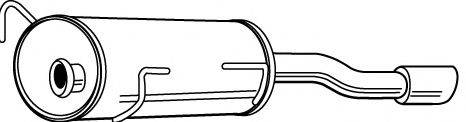 FONOS 23465 Глушник вихлопних газів кінцевий