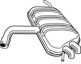 FONOS 25061 Глушник вихлопних газів кінцевий