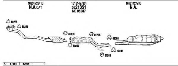 FONOS BW52536 Система випуску ОГ