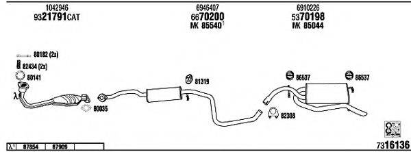 FONOS FO30812A Система випуску ОГ