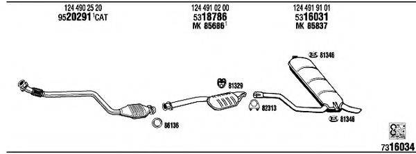 FONOS MB25018 Система випуску ОГ