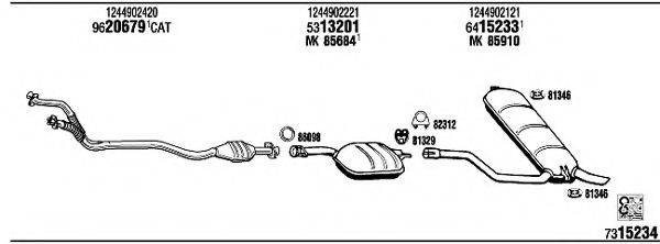 FONOS MB30330 Система випуску ОГ