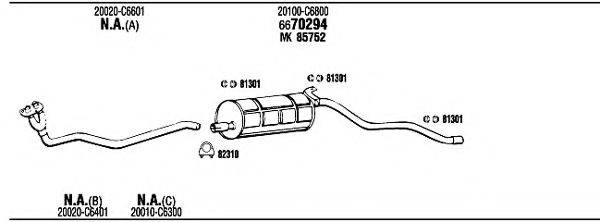 FONOS NI80320 Система випуску ОГ