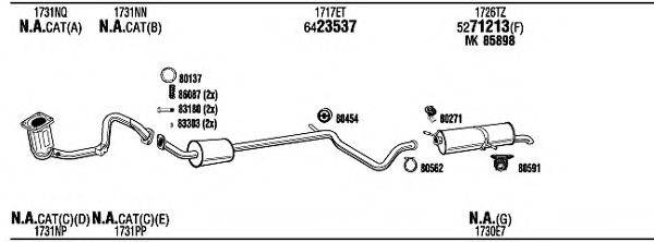 FONOS PEH15901BB Система випуску ОГ