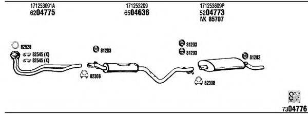 FONOS VW20412 Система випуску ОГ