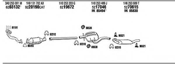 FONOS VW20569 Система випуску ОГ