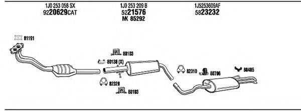 FONOS VW20586 Система випуску ОГ