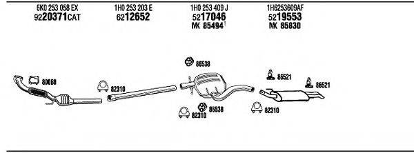 FONOS VW21017 Система випуску ОГ