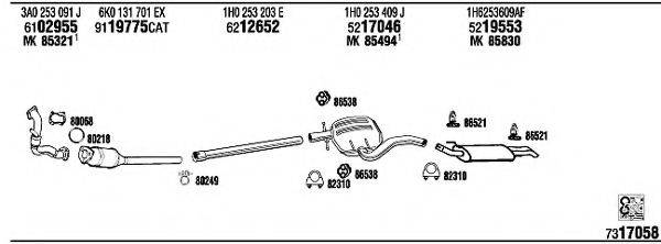 FONOS VW23027 Система випуску ОГ