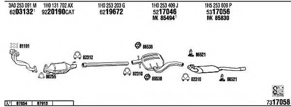 FONOS VW25049 Система випуску ОГ