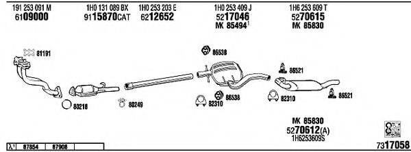 FONOS VW36119 Система випуску ОГ